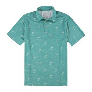 Kahala Mens Palms Performance Polo Shirt, NWT